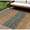 Terra Cotta Copper And Beige Striped Washable Indoor Outdoor Area Rug - 2 of 4