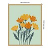 Amanti Art Orange Yellow Flowers by Angela Minca Framed Canvas Wall Art - 4 of 4