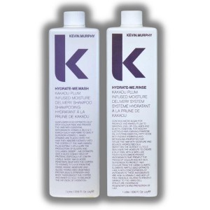 Kevin Murphy Hydrate Me-Wash (33.6 oz) & Hydrate Me-Rinse (33.6 oz) |healthy glow and stops the hair from losing - DUO SET KIT - 1 of 2