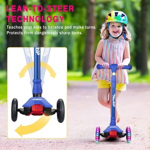 Scooters for Kids Ages 3-5, Kick Scooter for Boys Girls, 4 Adjustable Height,3 Light Up Wheels, Outdoor Activities for Toddlers from 3 to 12 Years Old - 1 of 4