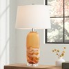 Possini Euro Design Possini Euro Lapis 28 1/4" High Tian Orange Art Glass Table Lamp - 2 of 4