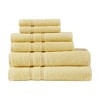 6Pcs 100% Turkish Cotton Solid Towel Set, Heavyweight Ultra Soft & Plush Highly Absorbent Towel - 2 of 4