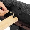 NicBex Modern Queen/King Upholstered Platform Bed Frame with Boucle Tufted Headboard,Solid Wood Slats Support,Box Spring Needed,Easy Assembly - 4 of 4