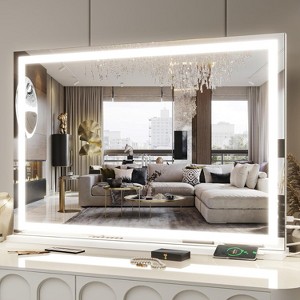 Vanity Mirror with Lights, Makeup Mirror with Touch Screen, 3-Color Dimmable Lighting, for Vanity Desk and Bedroom Use - 1 of 4