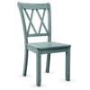 Tangkula Set of 4 Wooden Dining Side Chair Armless Chair Home Kitchen Mint Green - 3 of 4
