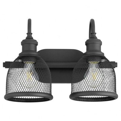 Quorum Lighting Omni 2-Light Noir Finish Fan with 14.5 Width, 10.5 Height, and 8 Depth