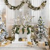 9 ft Prelit Christmas Garland with LED Lights and Ball Ornaments Bow and Candy Cane, Xmas Garland for Fireplace Banister - 2 of 4