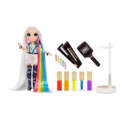 Rainbow High Hair Studio Exclusive Doll with Rainbow Hair & Extra-Long Premium Washable Hair Color