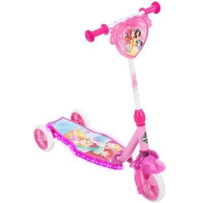 Huffy Disney Princess 3 Wheel Kids' Kick Scooter with LED Lights - Pink
