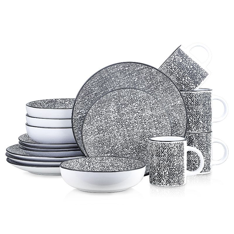 Stone Lain Sophie 16-Piece Stoneware Dinnerware Set, Service for 4, 1 of 7