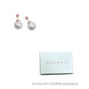 Adornia 14k Rose Gold Plated Pearl Double-sided Ball Earrings - 2 of 2