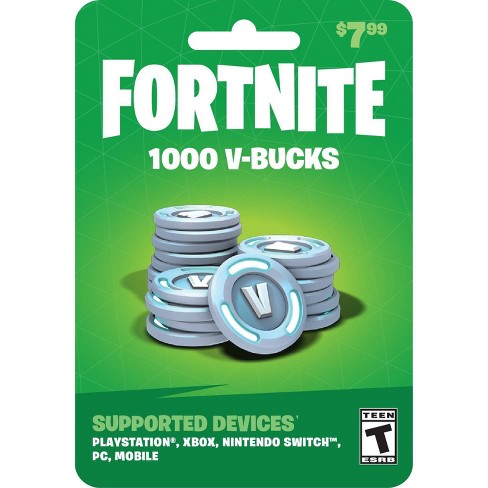 Fortnite 1000 V Bucks Gift Card Target - is there roblox gift cards at cvs