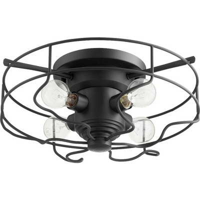Quorum Lighting 4 - Light Flush Mount in  Noir
