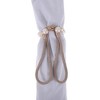 Unique Bargains Faux Pearl Curtain Ties Polyester Plastic 2 Pcs - 4 of 4