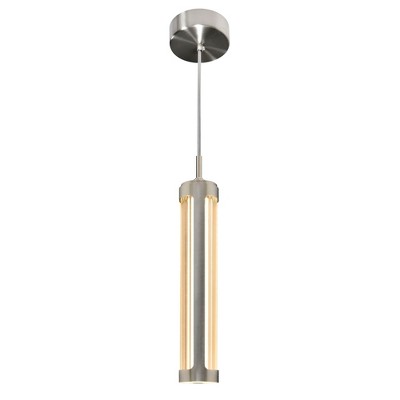 CWI Lighting Neva 3 in LED Integrated Satin Nickel Pendant