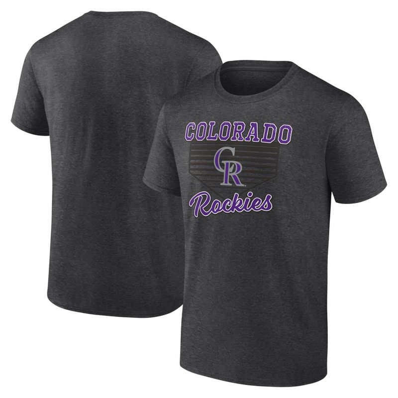 MLB Colorado Rockies Men's Gray Core T-Shirt, 1 of 4