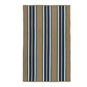 Colonial Mills Mesa Stripe Braided Rug, Taupe Isle 5'x7', Rectangle Shape - 1 of 4