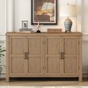 4-Door Storage Sideboard with Adjustable Shelves and Retro Handles - 2 of 4