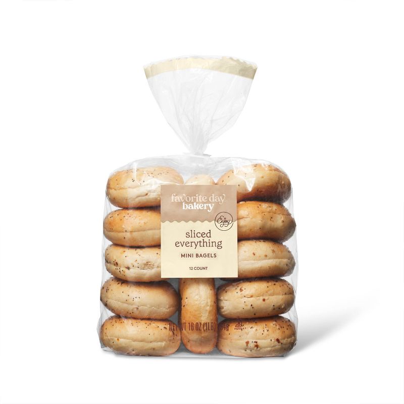 Mini Everything Bagels - 16oz/12ct - Favorite Day&#8482;, 1 of 5