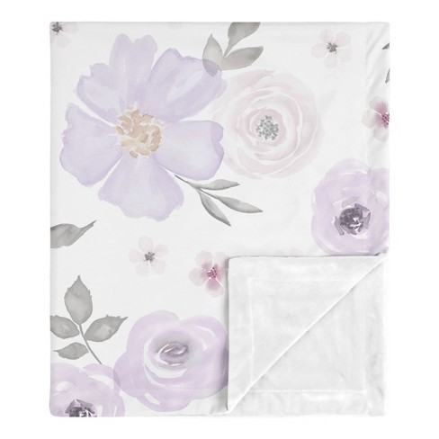 Purple discount floral swaddle