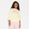 Women's Wicked Butterfly Pearl Graphic Sweatshirt - Cream - 2 of 3