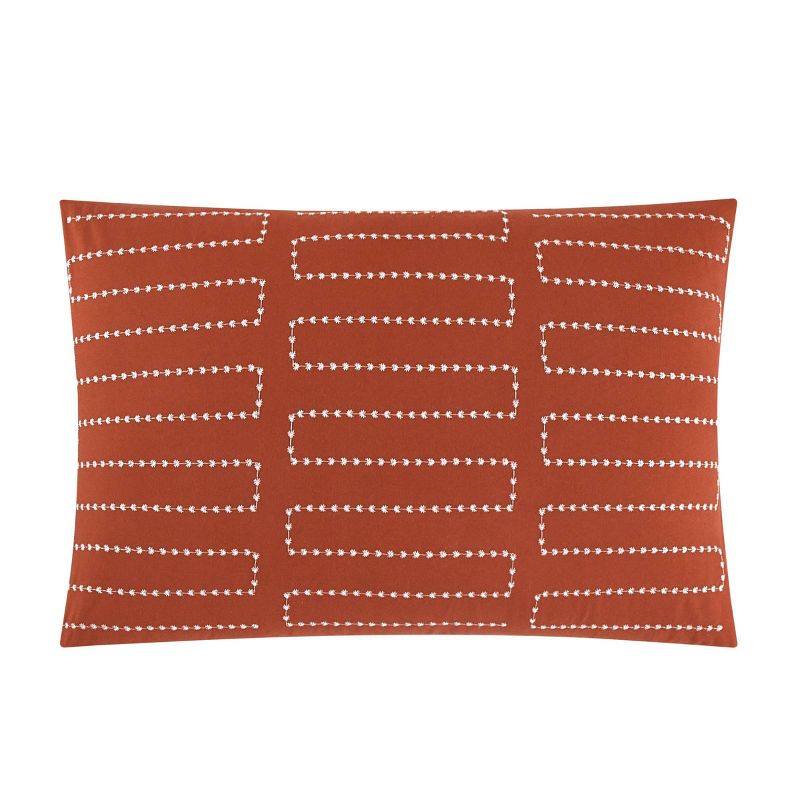 Chic Home Design 5pc Queen Nylah Comforter Set Brick, 6 of 11