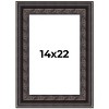 PosterPalooza | 3.5" Wide Ornate Black Picture Frame - UV Acrylic, Foam Board Backing, Hanging Hardware - 2 of 4