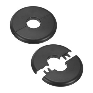 Unique Bargains Wall Split Flange Self-Adhesive Plumbing Cover Plates ABS Faucet Escutcheons 2 Pcs - 1 of 4