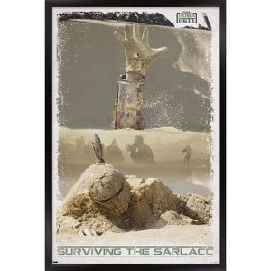 Trends International Star Wars: Book of Boba Fett - Surviving the Sarlacc Framed Wall Poster Prints - 1 of 4