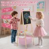 Kinder King Kids Art Easel Double-Sided Art Easel with Whiteboard and Chalkboard for Painting - 2 of 4
