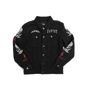 Star Trek Klingon Empire Long Sleeve Men's Black Denim Jacket - 1 of 4