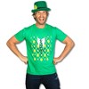 Plaid Green Tuxedo T Shirt Funny Saint Patricks Day Green Shamrock St. Paddys Tee - Crazy Dog Men's T Shirt - 2 of 4
