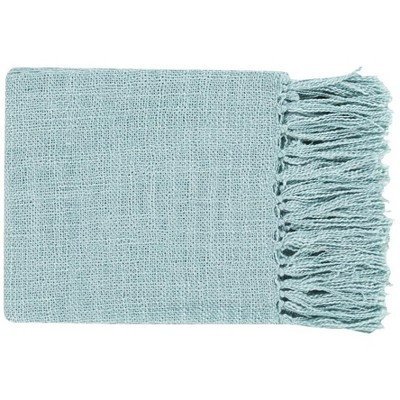 Mark & Day Gleisdorf 51"W x 59"L Solid and Border Throw Blankets