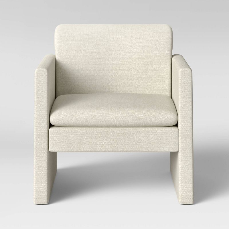 Peletier Fully Upholstered Accent Chair Cream - Threshold&#8482;, 4 of 7