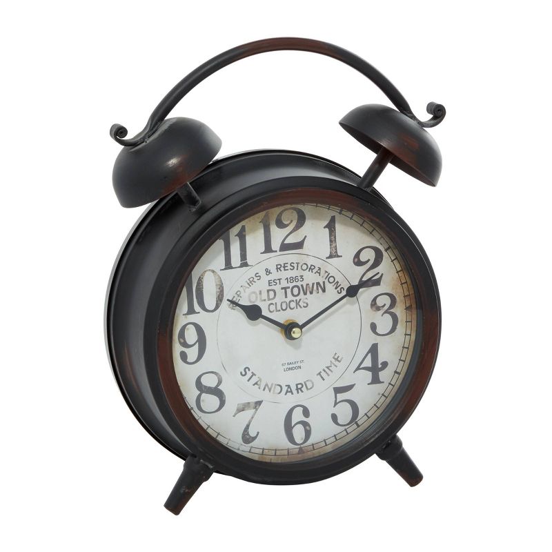 Metal Clock with Bell Style Top - Olivia & May, 1 of 8
