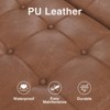 30 Inch Large Round Lift Top Ottoman, Leather Ottoman Coffee Table with Storage - 4 of 4