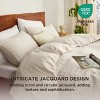 Cotton Duvet Cover Boho Textured Embroidery Jacquard Duvet Cover Set Soft and Breathable Bedding Set for All Seasons - 3 of 4