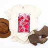S.W.Smiley Fruit Market Pomegranate - Women's Garment Dyed Graphic T-Shirt - 2 of 4