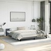 vidaXL Velvet Platform Bed Frame, No Box Spring Needed/No Mattress, Dark Gray California King Bed - 3 of 4