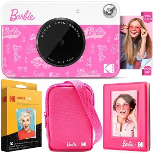 Kodak x Barbie Printomatic Instant Print Camera, Case, Photo Album, Zink Paper (20 Sheets) & More - 1 of 4