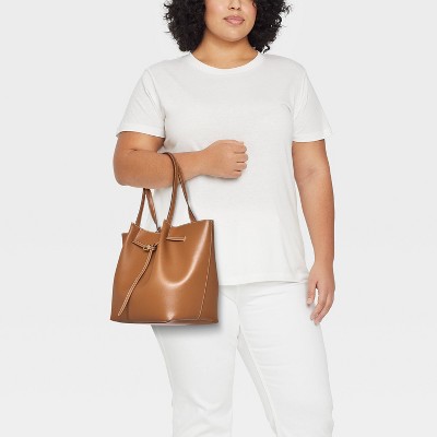 Belted Pinched Handle Tote Handbag - A New Day' - image 2