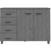 vidaXL Sideboard HAMAR Dark Gray 44.5 in.x15.7 in.x31.5 in. Solid Wood Pine - 4 of 4
