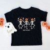 SmileyWorld Dancing Skeleton Pumpkins - Youth Short Sleeve Graphic T-Shirt and Toddler Short Sleeve Graphic T-Shirt - 3 of 4