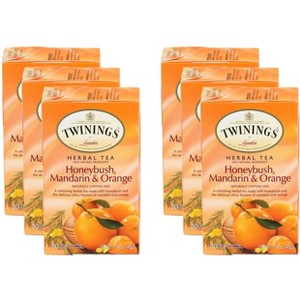 Twinings Honeybush, Mandarin & Orange Herbal Tea - Case of 6 - 20 Bags - 1 of 3