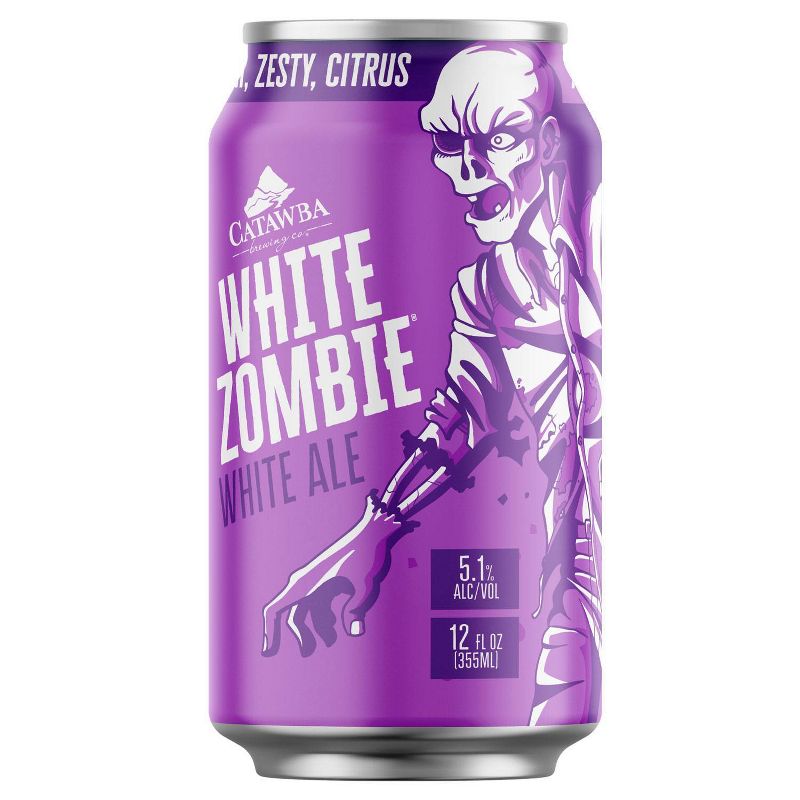 Catawba White Zombie White Ale Beer - 6pk/12 fl oz Cans, 3 of 4