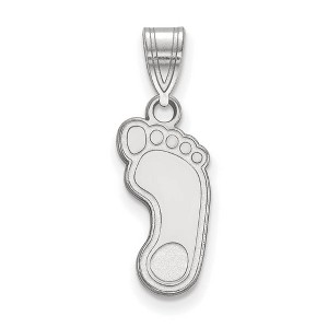 Black Bow Jewelry 14k White Gold North Carolina Tar Heels NCAA Medium Pendant - 1 of 3