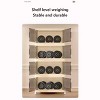Chery Life 19.69"¡Á11.81"¡Á31.1" 4Tiers Side Wide Folding Storage Cabinet, Collapsible Storage Bins with Magnetic Door & Wheels - 4 of 4