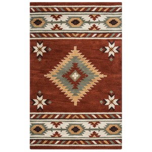 Alora Decor Ryder Southwest Medallion Rug Rust - 1 of 4
