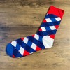 Fun Pattern Socks (Red, Blue, White) - Men's Sizes Adult Large from the Sock Panda - 3 of 3