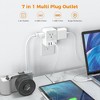 Itopfox Surge Protector Wall Outlet Extender with 3 USB Charging Ports 1 USB C, Multi Plug Outlet Splitter for Home, Office, School, Dorm Essentials - 2 of 4
